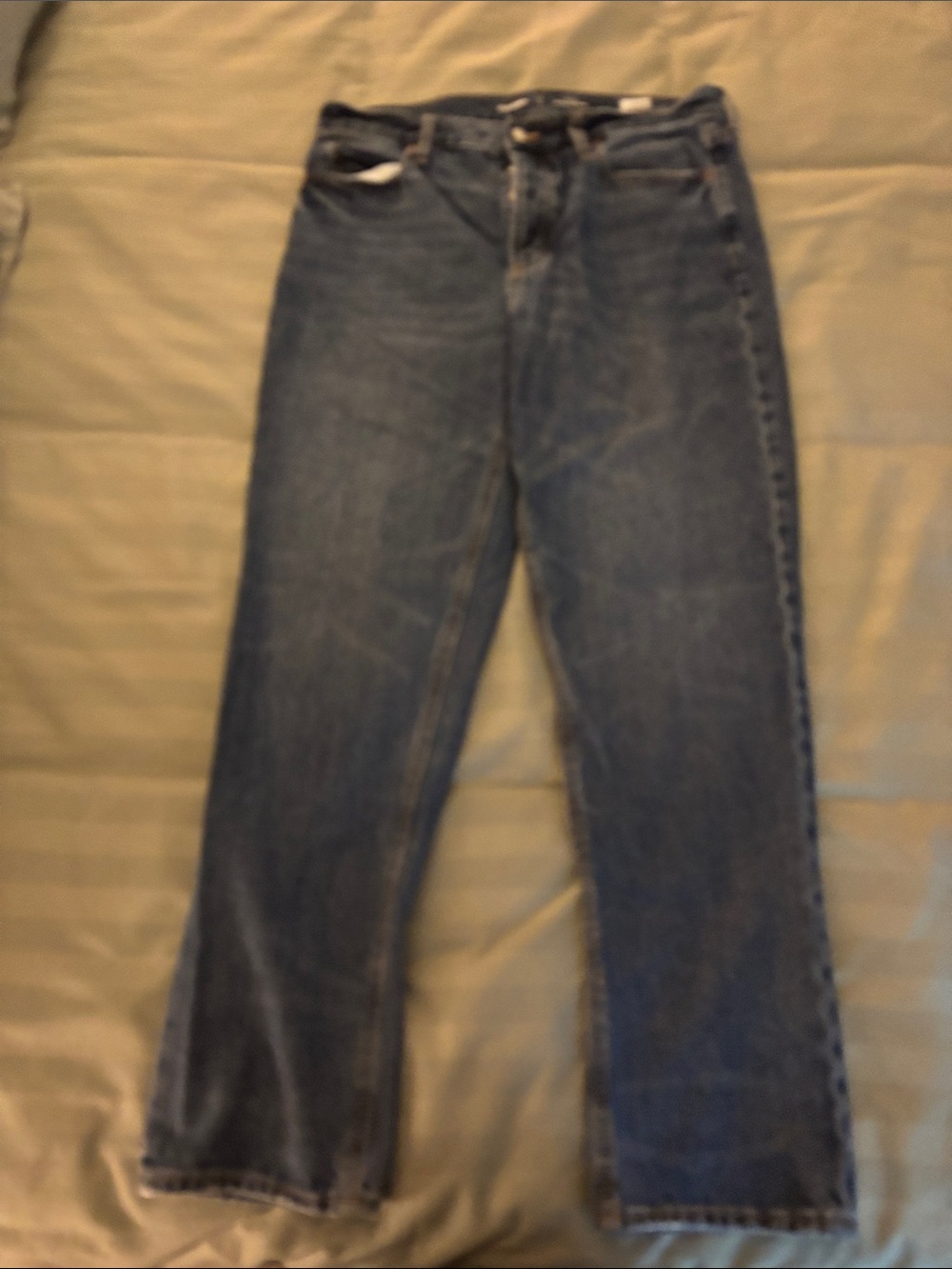 Old Navy Dark Blue Straight Leg Jeans - Women's